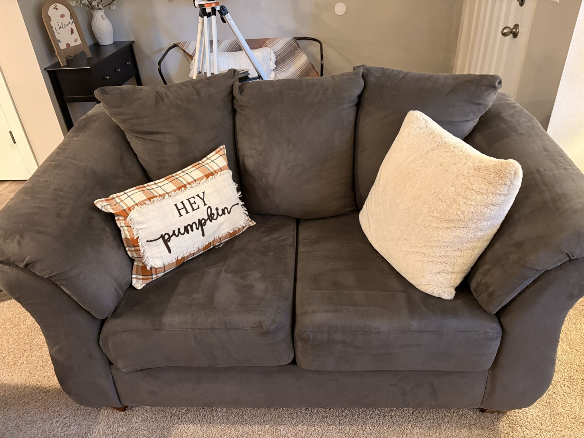 Dark Grey Couch Set