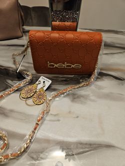 Mini Orange Bebe Cross Body Purse