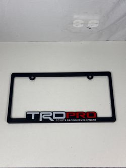 10pc TRD PRO US Size Number Frame License Frame Plastic