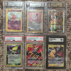 Graded Pokémon Cards SGC PSA And Beckett and more