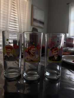 I Love Lucy Shot Glasses Set of 3