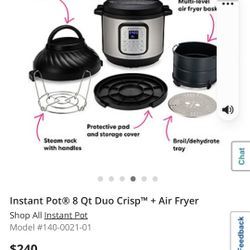 Instant Pot And Fryer 