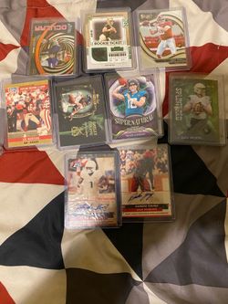 Nine $5 Football Cards