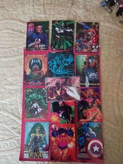 Marvel Flair Trading Cards Lot