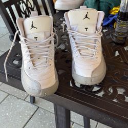 Jordan 12 Wolf Grey Size 7y