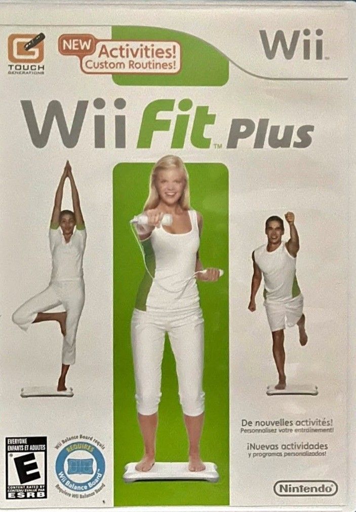 Nintendo Wii Fit Plus game with case
