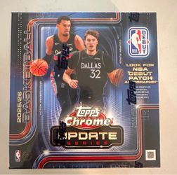 2025-26 Topps Chrome Update Basketball NEW Mega Box SEALED IN HAND
