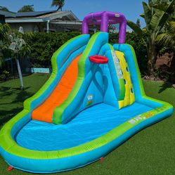 Little Tikes Slam 'n Curve Slide Infaltable Outdoors Kiddie Pool