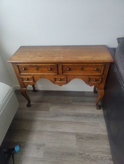 Queen Anne-style console table