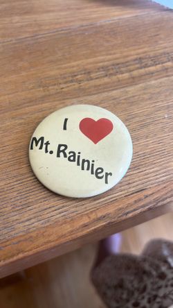 Vintage Mount Rainier button