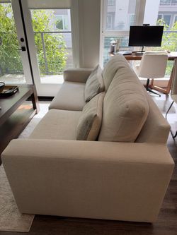 Living Spaces Araceli II Sand 86" Sofas