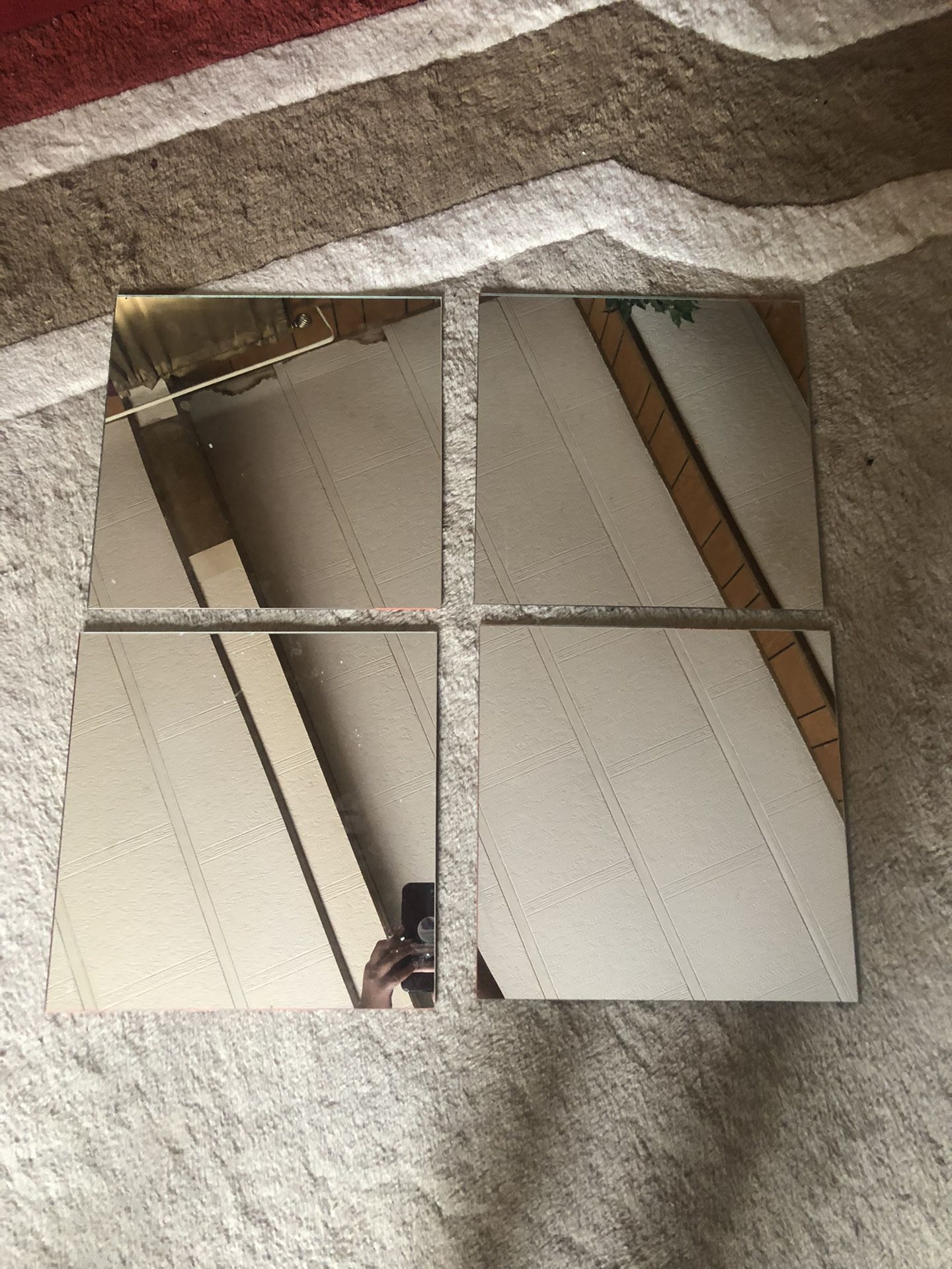 4 square mirrors for sale