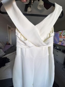 H&M White Petite Jumpsuit
