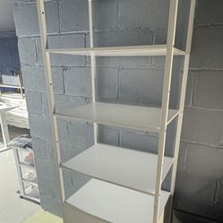 Shelves w/ two Drawer 