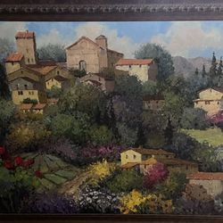 Tuscan Landscape Painting 