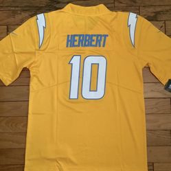 Chargers Herbert Navy Blue Gold white Jerseys NFL #10 Los Angeles