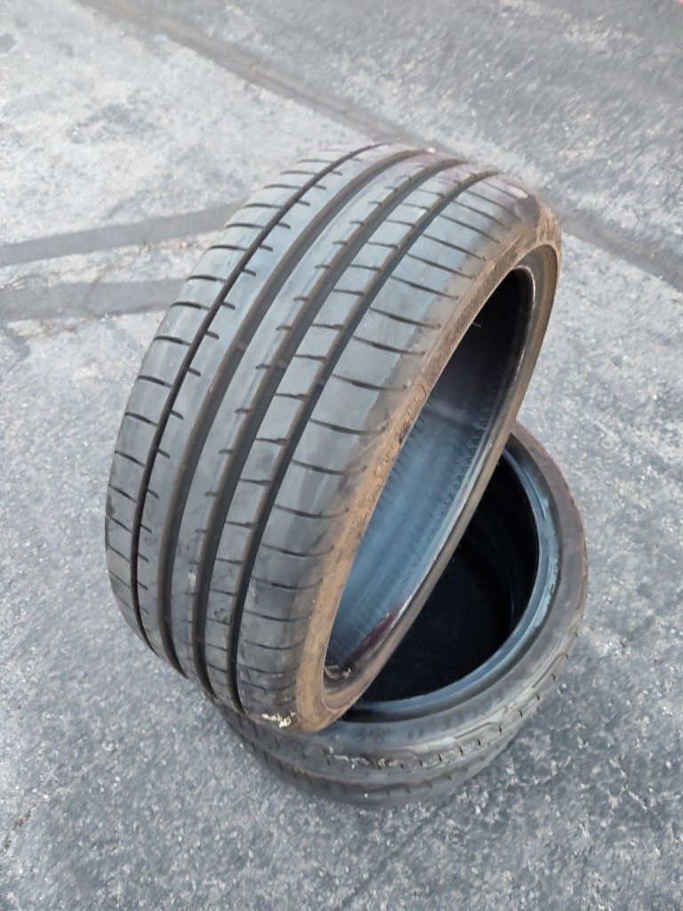 18" Goodyear Eagle F1 Run On Flat Tires 