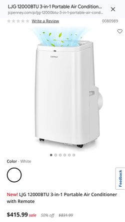BRAND NEW — OPEN BOX Costway 12,000 BTU