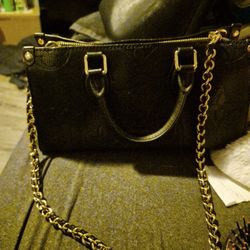 Black Leather Purse