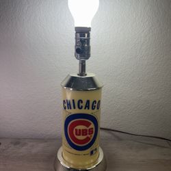 Vintage 1988 Chicago Cubs Plastic Lamp