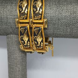 Vintage Gold Damascene Bracelet