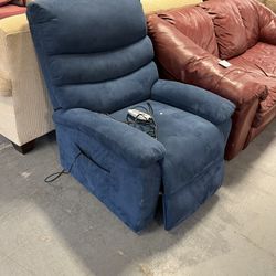 Blue Electric Lift Chair Recliner (in Store)