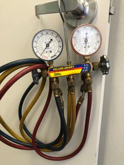 Yellow Jacket refrigerant gauges