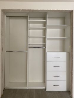 Custom white closet