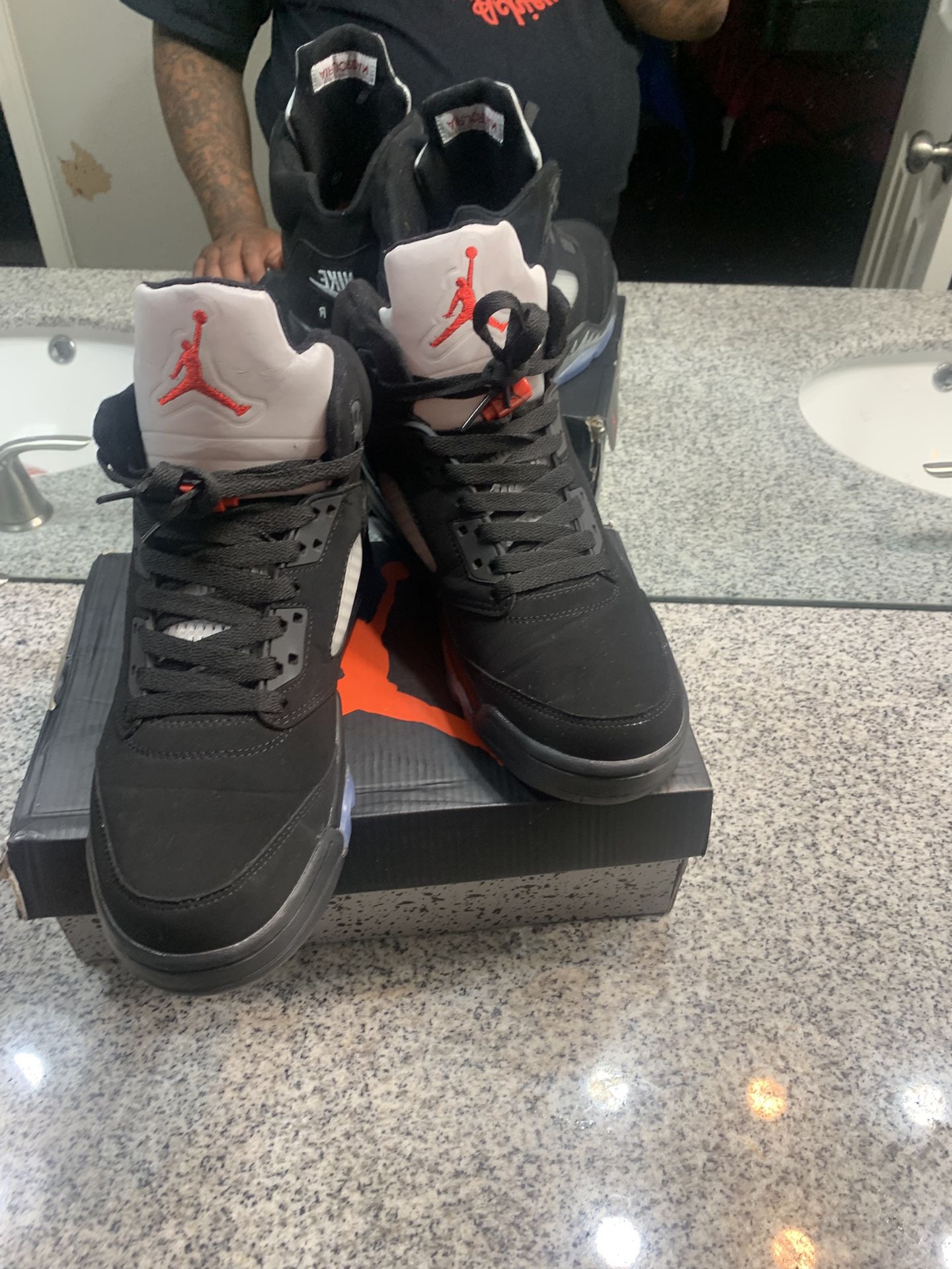 Jordan 5 Black Suede New New