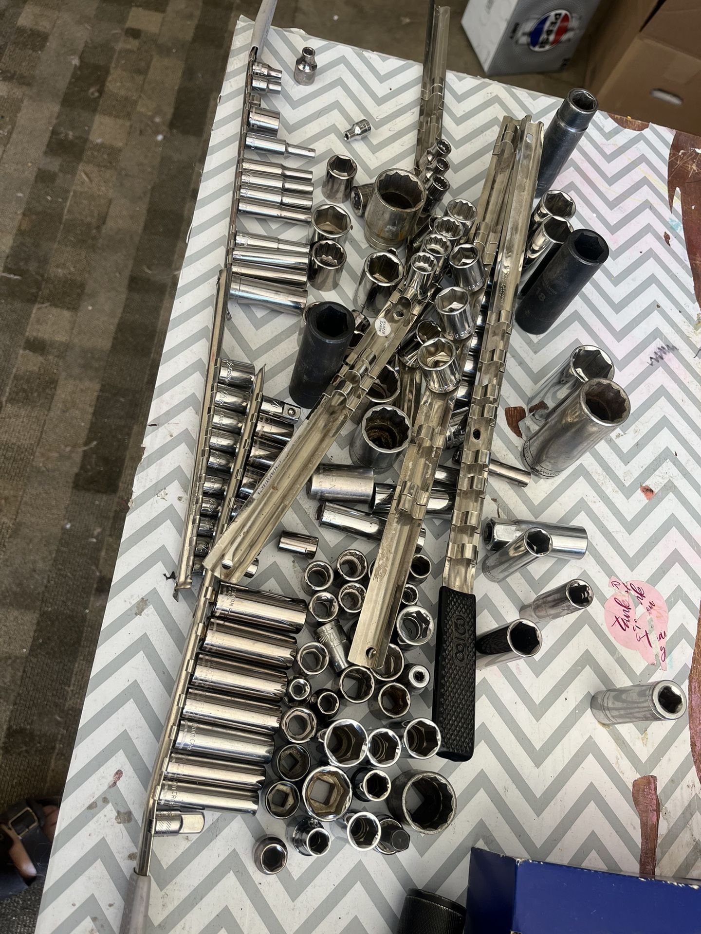 Assortment Of Sockets And Ratchets
