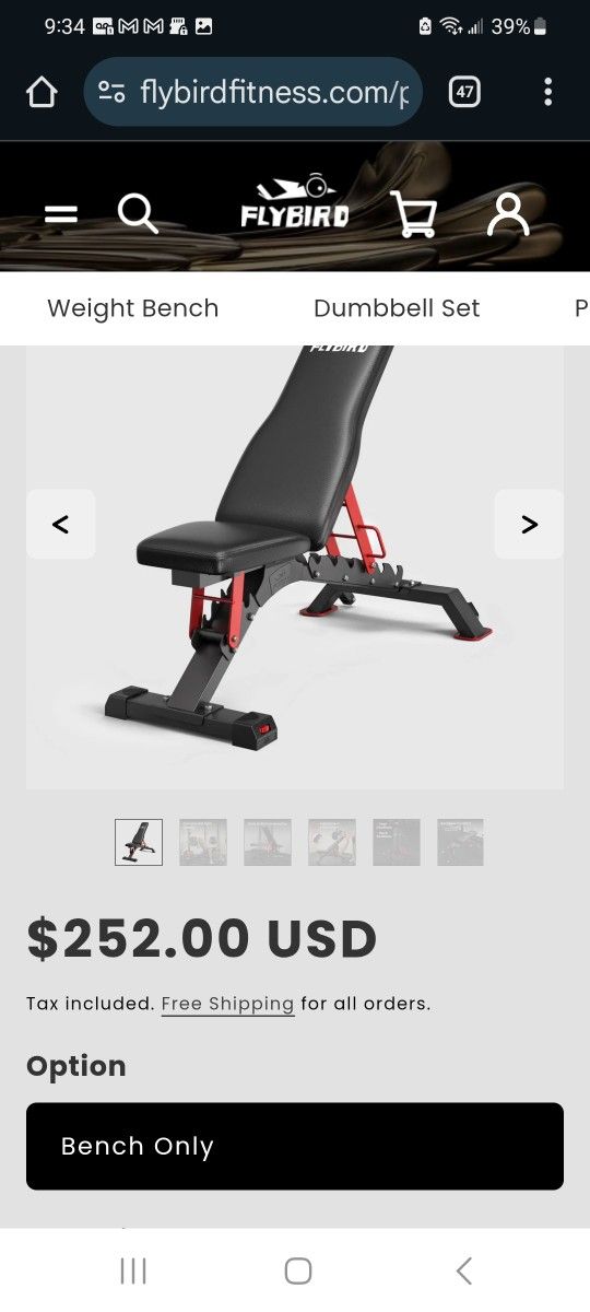 Flybird Pro Weight Bench W Rollers