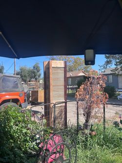 2-7 ft wooden folding door panels $20 (can be cut down to size)
