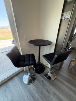 Bar stool and table