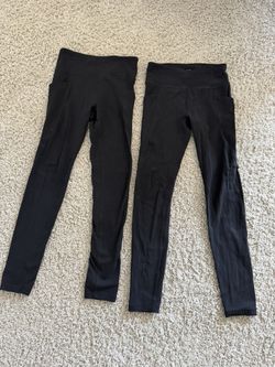Athleta Girls Size 12 Black Tights 