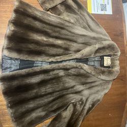 brown mink coat