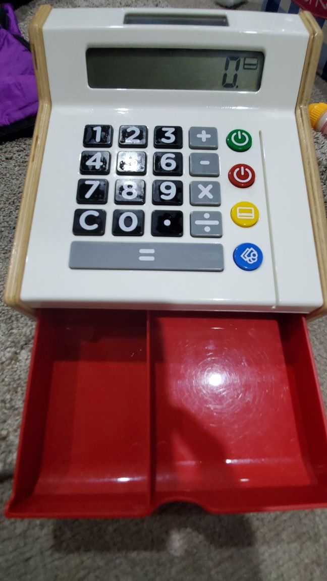 Cash Register Calculator Play Toy