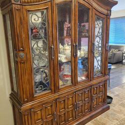 Solid Wood China Hutch