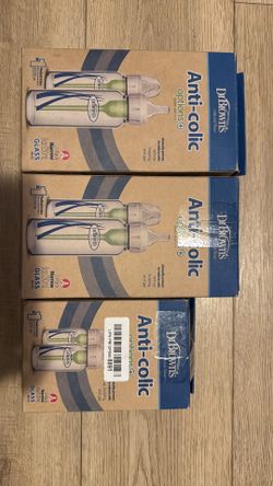 Brand new glass baby bottles