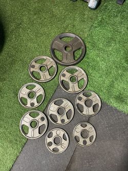 weight plates 45lbs left