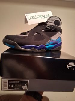 Air Jordan 8 Retro Aqua Size 14