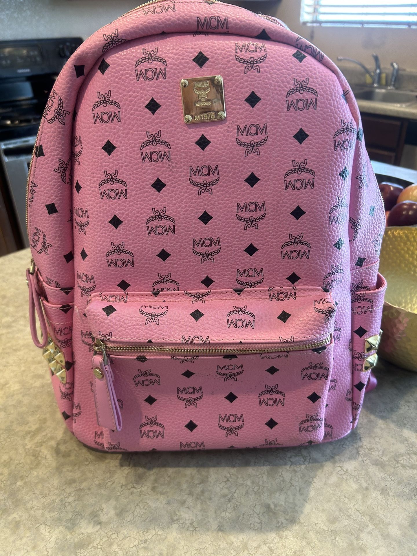 Pink MCM Back Pack