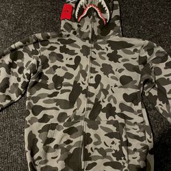 Grey Bape Hoodie