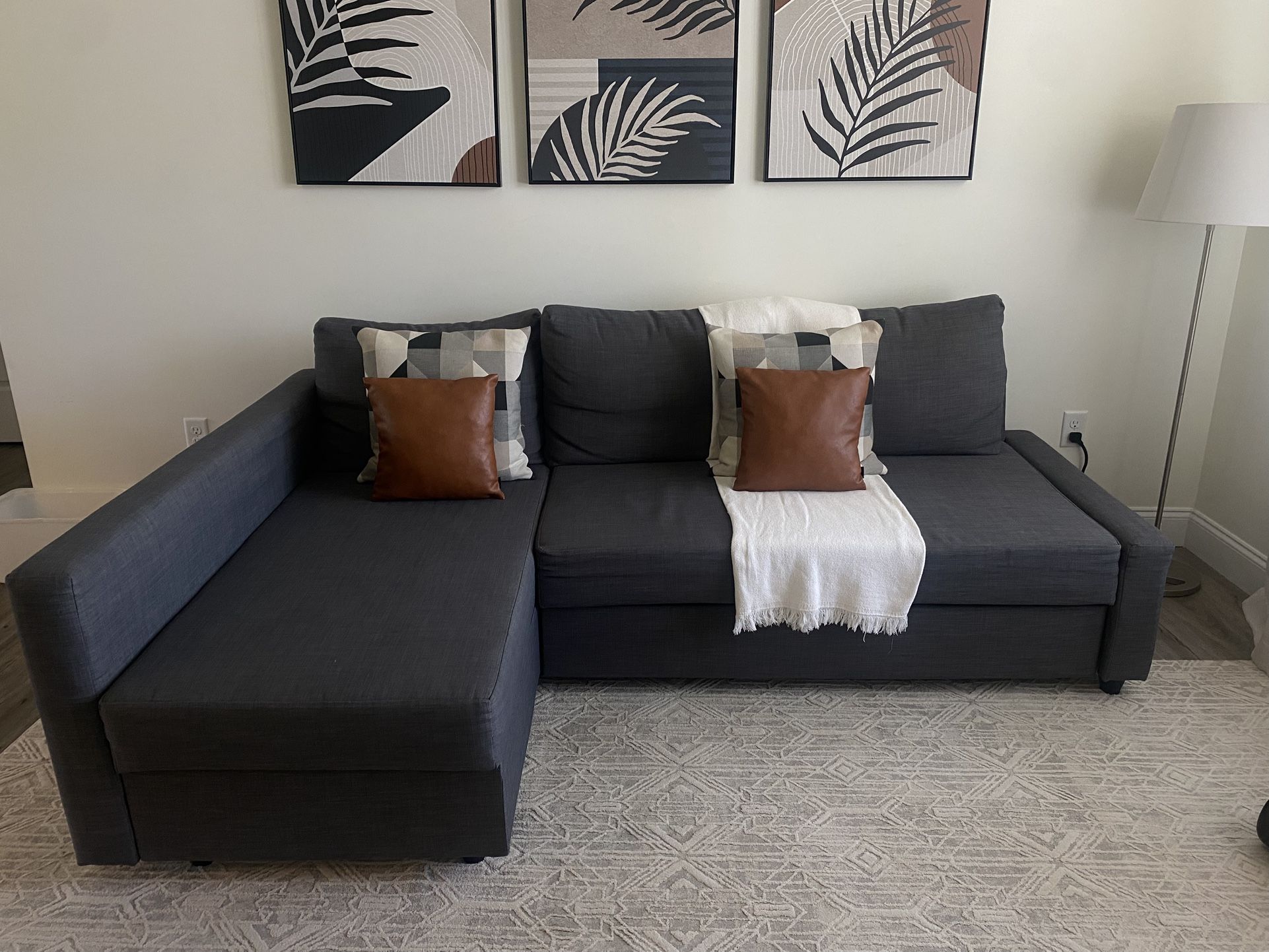 Dark Grey Sleeper Sofa