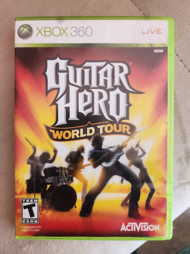 XBOX 360 Live Guitar Hero World Tour Video Game