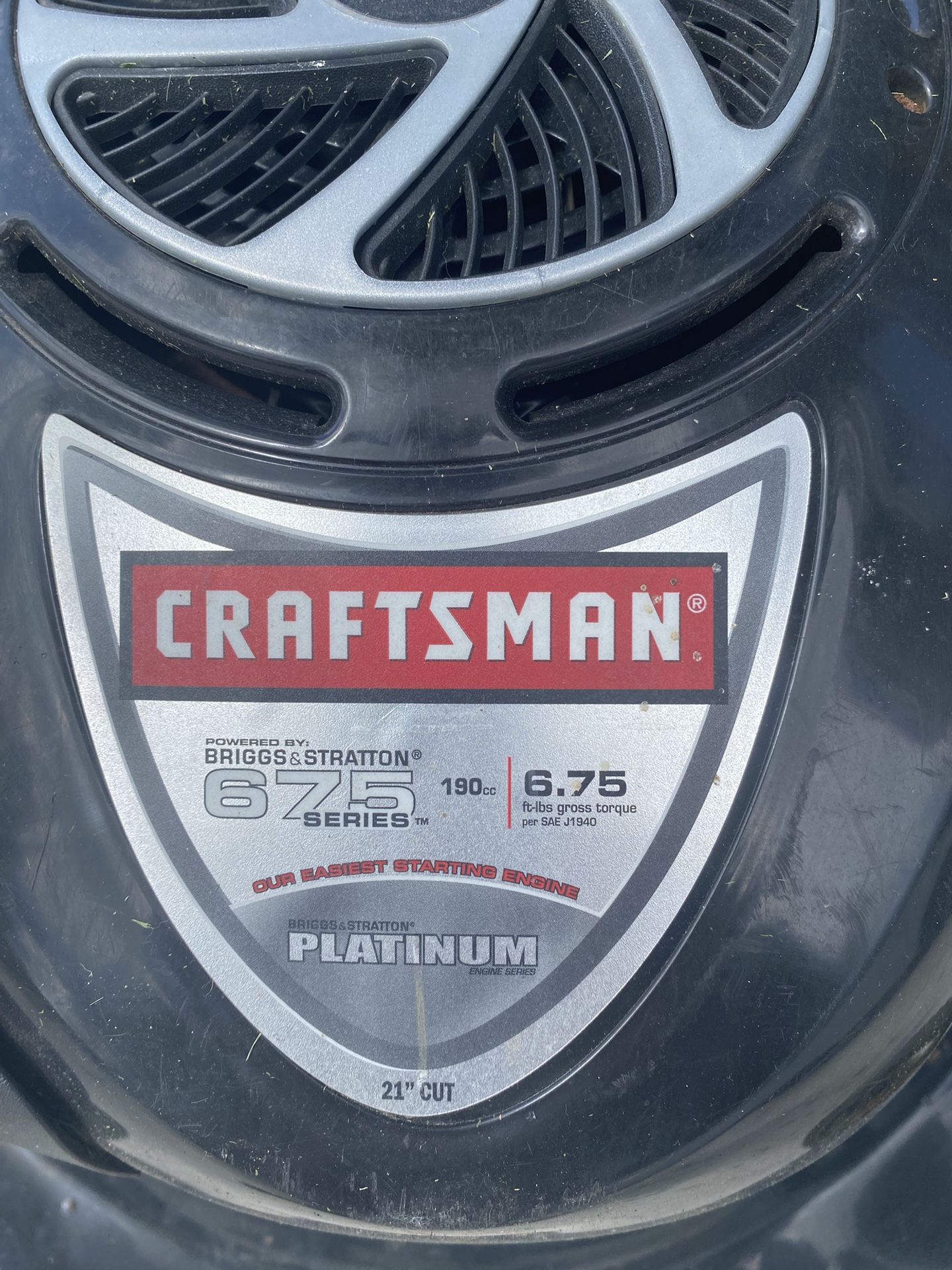 Craftsman 21” 6.5 HP Lawnmower For Sale $110