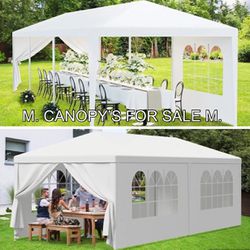 10x20 Canopy with Sidewalls, Canopy Tent for Parties Event Wedding, Commercial Canopy, All Season Wind UV 50+ & Waterproof 