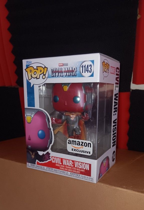 Funko Pop! Marvel Civil War: Vision #1143 Captain America B-A-S 2023 Exclusive