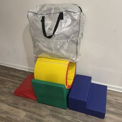 Toddler Tunnel/Ramp Foam Climber With Storage Bag