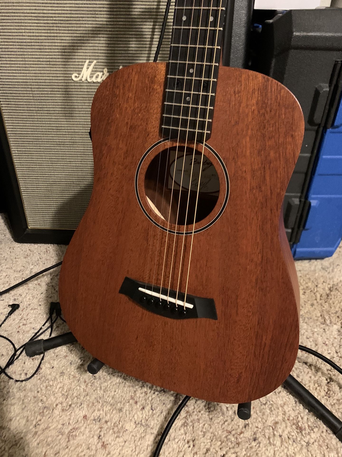 Like New 2021 Taylor Baby BT2 Dreadnought Acoustic Guitar - Left Handed - 3/4 Scale, Travel - Mahogany