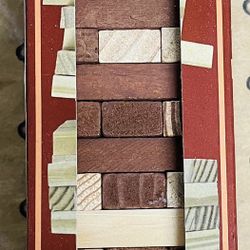 Classic Games Tumbling Tower Game 72pc Wooden Stacking Blocks New